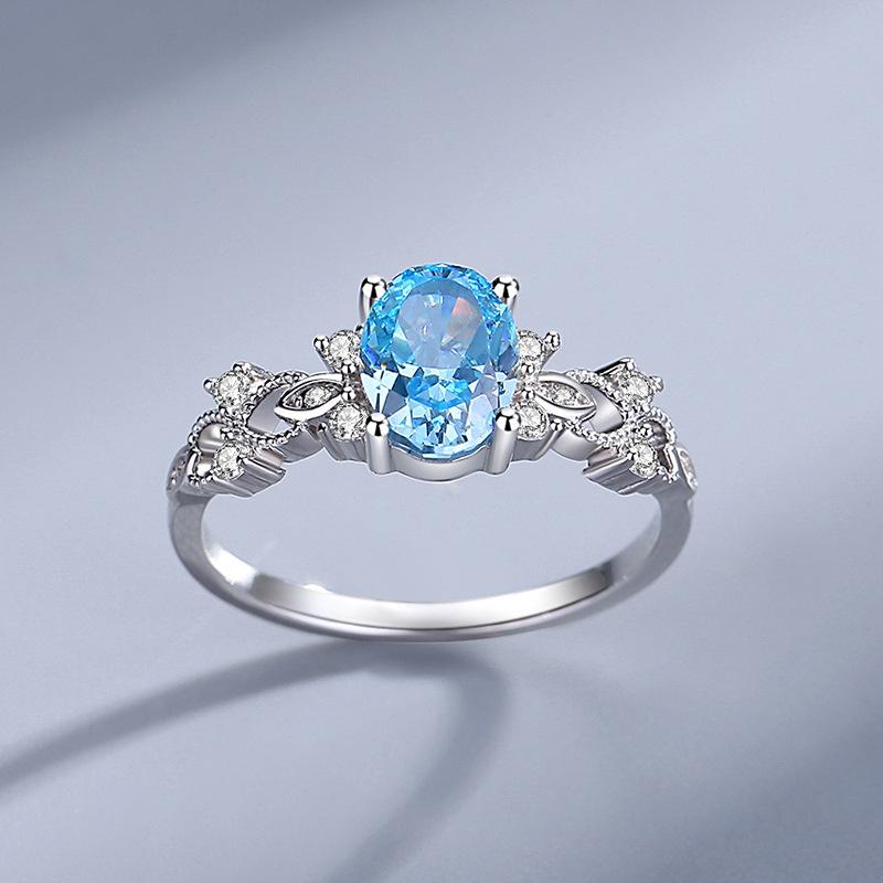 Elegant 925 Sterling Silver Ice Flower Cut Ring3