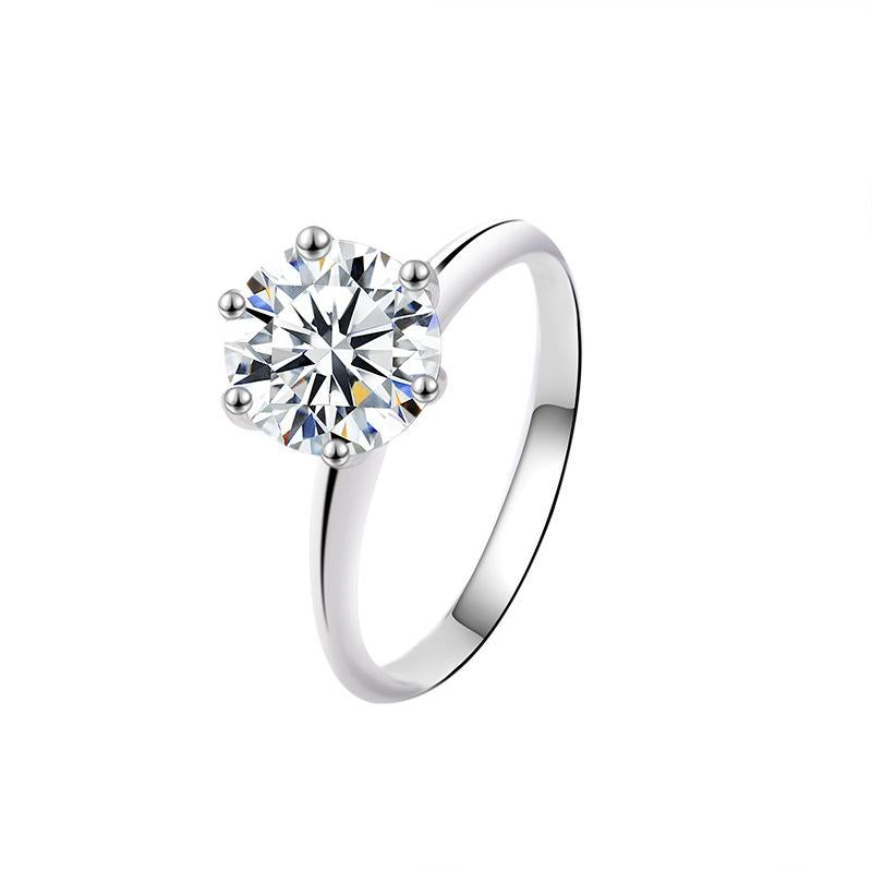 Elegant 925 Sterling Silver Moissanite Ring for Daily Wear5